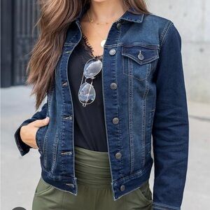 Grace & Lace Ultimate Denim Jacket Size Medium